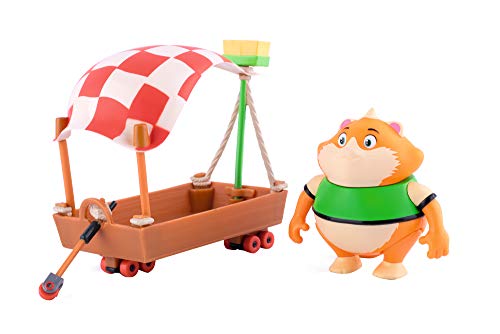 44 Cats Spielfigur Metti mit Holzboot, Figur aus der 44 Cats Serie, für Kinder ab 3 Jahren von Smoby