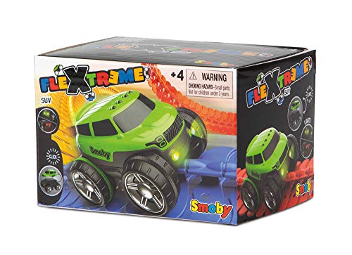 Smoby – FleXtreme SUV grün – zusätzliches Auto für Flextreme Starter-Set, Rennbahn für Autos, für Kinder ab 4 Jahren, flexible Strecke mit Looping von Smoby