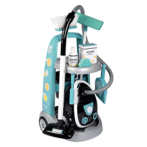 Smoby - Reinigungswagen + elektronischer Staubsauger mit Sauggeräusch - 9 Zubehör - Batterien inklusive - ab 3 Jahren Smoby - Reinigungswagen + elektronischer Staubsauger mit Sauggeräusch - 9 Zubehör - Batterien inklusive - ab 3 Jahren von Smoby