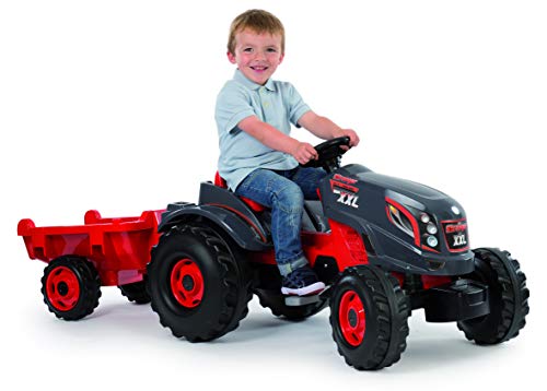 Smoby 7600710200 - Traktor Stronger, Outdoor und Sport,XXL, grau von Smoby