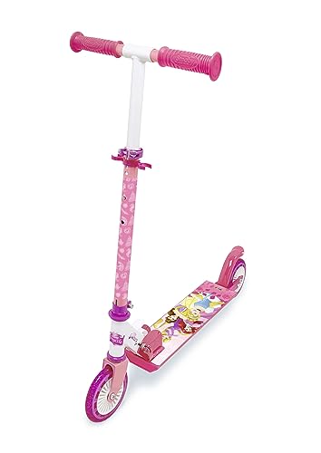 Smoby - Disney Princess - 2-rädriger Roller für Kinder - Klappbar - Höhenverstellbarer Lenker - Lautlose Rollen und Bremse von Smoby
