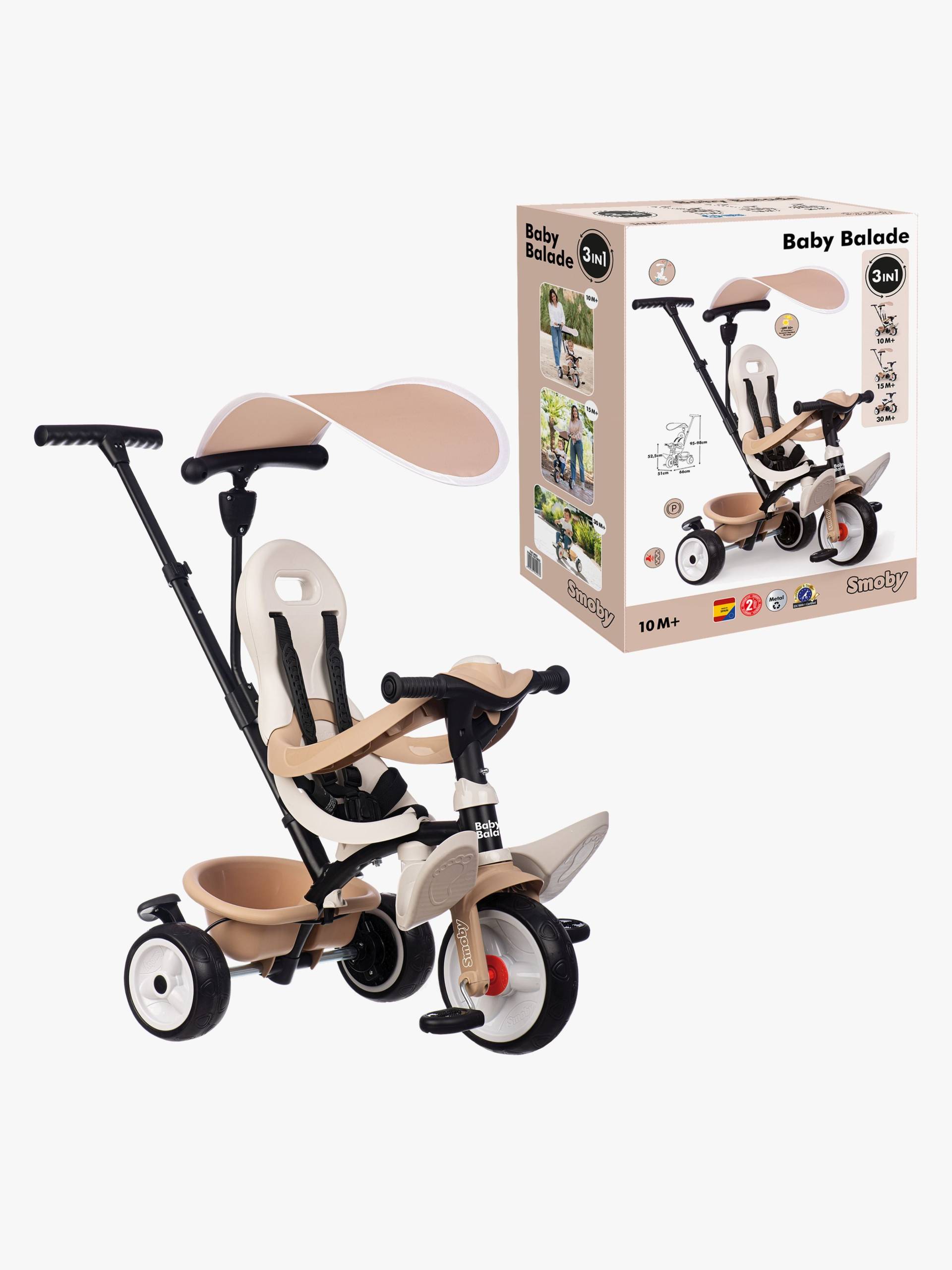 Smoby Baby Balade Dreirad Plus, Beige von Smoby