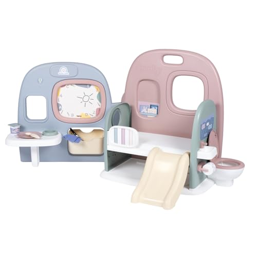 Smoby - Baby Care Puppen-Kita - Puppen-Spielcenter Krippe + Kindergarten Alltag - klappbar, 360° rundum Spielfläche - 6 Zubehörteile - hergestellt aus 90% Recyclingmaterial in Frankreich, ab 3 Jahre Smoby - Baby Care Puppen-Kita - Puppen-Spielcenter Krippe + Kindergarten Alltag - klappbar, 360° rundum Spielfläche - 6 Zubehörteile - hergestellt aus 90% Recyclingmaterial in Frankreich, ab 3 Jahre von Smoby