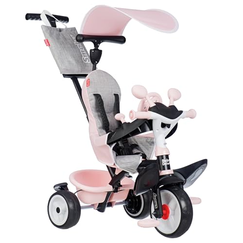 Smoby - Baby Driver Rosé - 3-in-1 Kinder Dreirad, mitwachsendes Multifunktionsfahrzeug mit Premium Ausstattung, für Kinder ab 10 Monaten Smoby - Baby Driver Rosé - 3-in-1 Kinder Dreirad, mitwachsendes Multifunktionsfahrzeug mit Premium Ausstattung, für Kinder ab 10 Monaten von Smoby