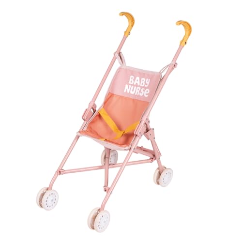 Smoby Baby Nurse – Buggy – für Puppen bis 42 cm – praktisch und leicht – einfach zusammenklappbar – ab 2 Jahren von Smoby