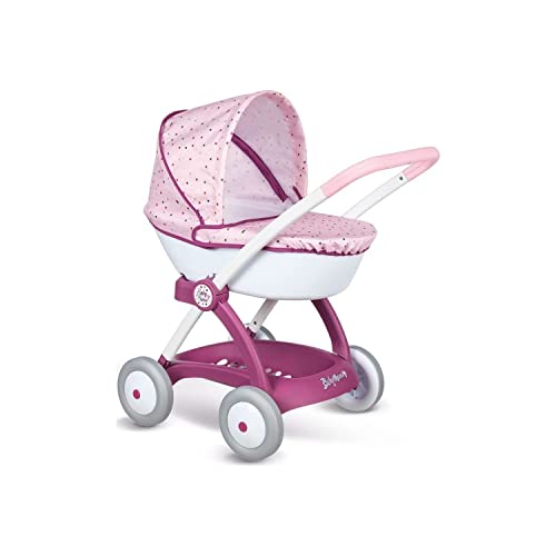 Smoby - Baby Nurse Puppenwagen mit klappbarem Verdeck - Griffhöhe: 58 cm, für dein Püppchen bis 42 cm, mit waschbarem Stoffbezug, für Kinder ab 18 Monaten Smoby - Baby Nurse Puppenwagen mit klappbarem Verdeck - Griffhöhe: 58 cm, für dein Püppchen bis 42 cm, mit waschbarem Stoffbezug, für Kinder ab 18 Monaten von Smoby