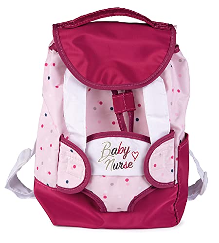 Smoby - Baby Nurse - Rucksack - Babytrage + eingebauter Flaschenhalter - f�r Puppen und Puppen - einstellbare Riemen von Smoby