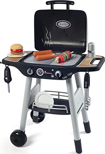 Smoby - Barbecue Kindergrill - Grill mit mechanischen Kunststoff-Flammen und Grillbesteck, 18 Zubehörteilen, für Kinder ab 3 Jahre Smoby - Barbecue Kindergrill - Grill mit mechanischen Kunststoff-Flammen und Grillbesteck, 18 Zubehörteilen, für Kinder ab 3 Jahre von Smoby