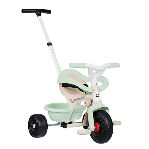 Smoby - Be Fun Komfort Grün - Fahrzeug für Kinder ab 10 Monate - Mitwachsend - Schubstange mit Einkaufsbeutel Smoby - Be Fun Komfort Grün - Fahrzeug für Kinder ab 10 Monate - Mitwachsend - Schubstange mit Einkaufsbeutel von Smoby