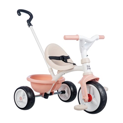 Smoby - Be Move Rosé - Kinderdreirad mit Schubstange, Sitz mit Sicherheitsgurt, Metallrahmen, Pedal-Freilauf, für Kinder ab 15 Monaten Smoby - Be Move Rosé - Kinderdreirad mit Schubstange, Sitz mit Sicherheitsgurt, Metallrahmen, Pedal-Freilauf, für Kinder ab 15 Monaten von Smoby