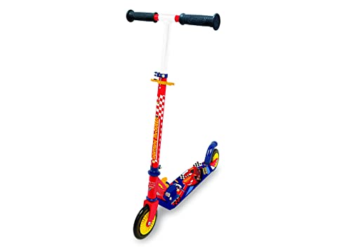 Smoby - Cars Roller - 2 Rädriger Scooter, mit Bremsen, klappbar, mit höhenverstellbarem Lenker und stabilem Metallrahmen, 70 x 32 x 83 cm, für Kinder ab 5 Jahren Smoby - Cars Roller - 2 Rädriger Scooter, mit Bremsen, klappbar, mit höhenverstellbarem Lenker und stabilem Metallrahmen, 70 x 32 x 83 cm, für Kinder ab 5 Jahren von Smoby