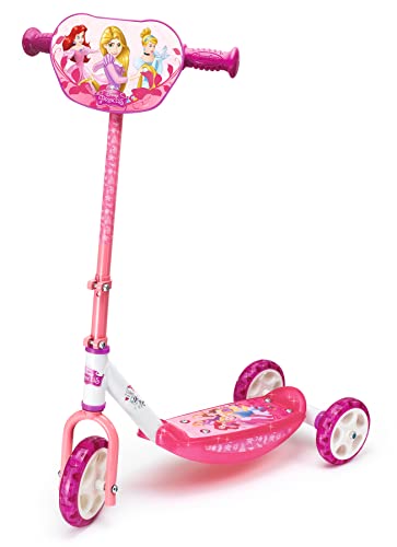 Smoby - Disney Princess Roller - 3 Rädriger Scooter, höhenverstellbaren Lenker, stabiler Metallrahmen, einfachen Transport, für Kinder ab 3 Jahren von Smoby