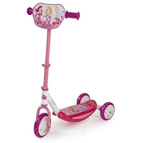 Smoby - Disney Princess Roller - 3 Rädriger Scooter, höhenverstellbaren Lenker, stabiler Metallrahmen, einfachen Transport, für Kinder ab 3 Jahren von Smoby