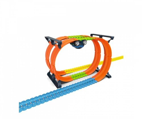 Smoby - FleXtreme Superlooping Set - Looping für die FleXtreme Rennbahn-Spielwelt, Erweiterung für Rennbahnen, für Kinder ab 4 Jahren, flexible Strecke mit Fahren-über-Kopf-Funktion von Smoby