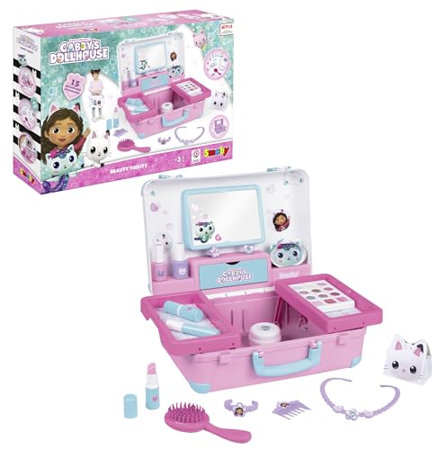 Smoby Gabby’s Dollhouse Kosmetikkoffer – Styling- & Friseurkoffer mit Spielzeug-Kosmetik (unecht) & Zubehör – für Kinder ab 3 Jahren (35,5 x 28,6 x 28,5 cm) Smoby Gabby’s Dollhouse Kosmetikkoffer – Styling- & Friseurkoffer mit Spielzeug-Kosmetik (unecht) & Zubehör – für Kinder ab 3 Jahren (35,5 x 28,6 x 28,5 cm) von Smoby