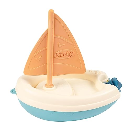 Smoby Green – Segelboot – Zubehör für Badewanne – Rad mit Schaufeln – Kunststoff pflanzlichen Ursprungs – ab 12 Monaten von Smoby