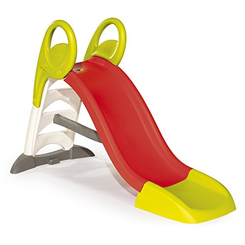 Smoby – KS Rutsche – kompakte Kinderrutsche mit Wasseranschluss, 1,5 Meter lang, mit Rutschauslauf, Verstrebung, Haltegriffen, für Kinder ab 2 Jahren von Smoby