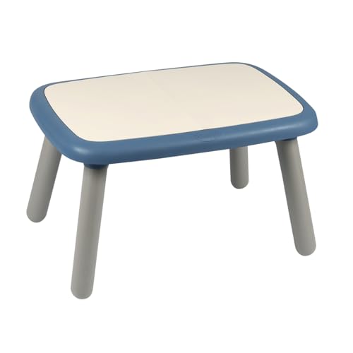 Smoby - Kid Tisch Blau – Design Kindertisch für Kinder ab 18 Monaten, für Innen und Außen, Kunststoff, ideal für Garten, Terrasse, Kinderzimmer von Smoby