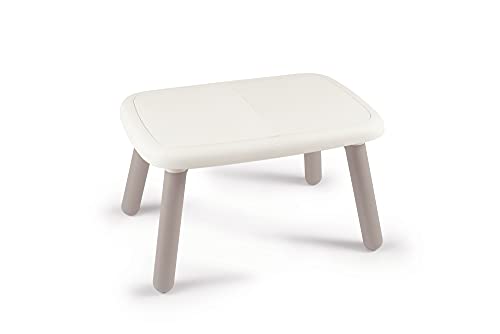 Smoby - Kid Tisch Weiß – Design Kindertisch für Kinder ab 18 Monaten, für Innen und Außen, Kunststoff, ideal für Garten, Terrasse, Kinderzimmer, 880405 von Smoby