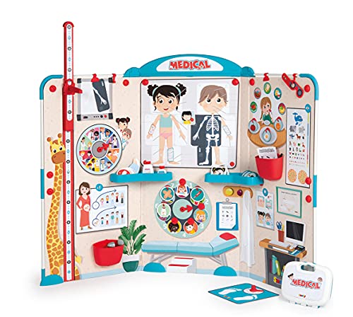 Smoby - Kinderarztpraxis - Faltbare Praxis für Kinder, Vorschul-Rollenspiel, 135 x 41 x 120 cm große Klappbare-Kinderpraxis, für Kinder ab 3 Jahren, 340206, Bunt Smoby - Kinderarztpraxis - Faltbare Praxis für Kinder, Vorschul-Rollenspiel, 135 x 41 x 120 cm große Klappbare-Kinderpraxis, für Kinder ab 3 Jahren, 340206, Bunt von Smoby
