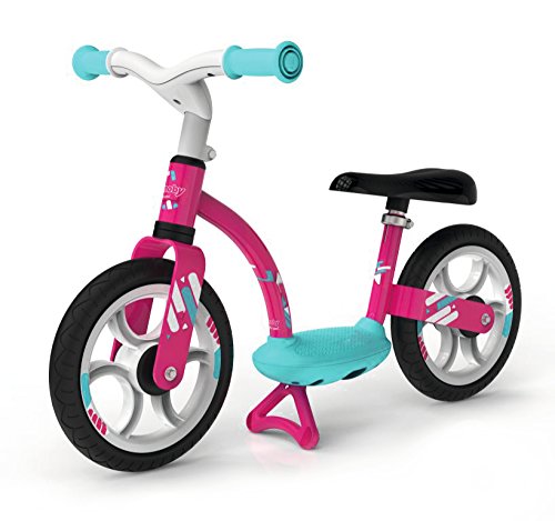 Smoby - Laufrad (rosa / blau) - für Kinder ab 2 Jahren, höhenverstellbares Kinderlaufrad (76 x 39 x 49 cm) mit Trittbrett und Ständer von Smoby