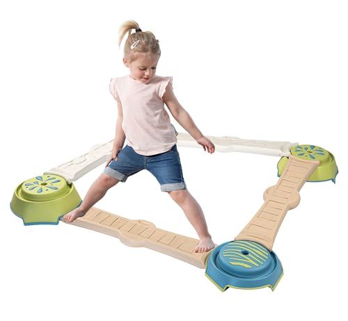 Smoby Life - Abenteuer-Parcours aus 57% Recyclingmaterial - Motorikspielzeug mit 4 Plots & 4 Planken - Ab 2 Jahren - Für drinnen & draußen von Smoby