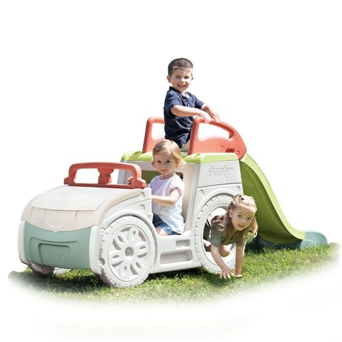 Smoby Life - Adventure Car - Spielauto mit Lenkrad aus 78% Recyclingmaterial, Rutsche & Sandkasten - Multi-Aktivitäten - Ab 18 Monate Smoby Life - Adventure Car - Spielauto mit Lenkrad aus 78% Recyclingmaterial, Rutsche & Sandkasten - Multi-Aktivitäten - Ab 18 Monate von Smoby
