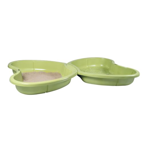 Smoby Life Sandkasten, Schmetterling, 2 Becken, Wasser und Sand, Spielzeug für den Außenbereich, recyceltes Material, ab 2 Jahren, französisches Produkt von Smoby