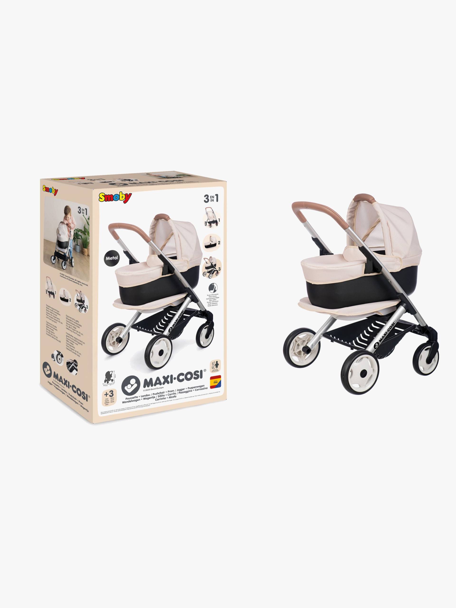 Smoby MAXI-COSI Puppenwagen 3-in-1, Beige von Smoby