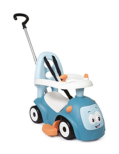 Smoby - Maestro Balade Blau - Komfortables Rutscherfahrzeug mit 3 Verwendungsfunktionen, Schiebewagen, Lauflernhilfe und Rutscherfahrzeug, für Kinder ab 6 Monaten von Smoby