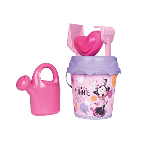 Smoby - Minnie Eimer gefüllt Gießkanne – Siebe, Rechen, Schaufel, Gießkanne Sandform – für Kinder ab 18 Monaten – 7600862197 Smoby - Minnie Eimer gefüllt Gießkanne – Siebe, Rechen, Schaufel, Gießkanne Sandform – für Kinder ab 18 Monaten – 7600862197 von Smoby