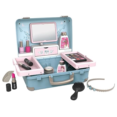 Smoby - My Beauty Kosmetikkoffer - Schminktasche inklusive Spielkosmetik (unecht), Spiegel, ausklappbare Seitenfächer und viel Zubehör, für Kinder ab 3 Jahren von Smoby