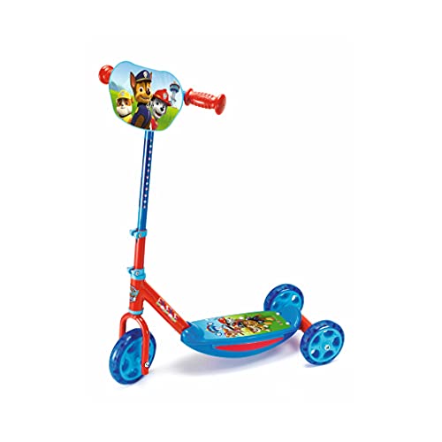 Smoby - Paw Patrol Roller - 3 Rädriger Scooter, höhenverstellbaren Lenker, stabiler Metallrahmen, einfachen Transport, für Kinder ab 3 Jahren von Smoby