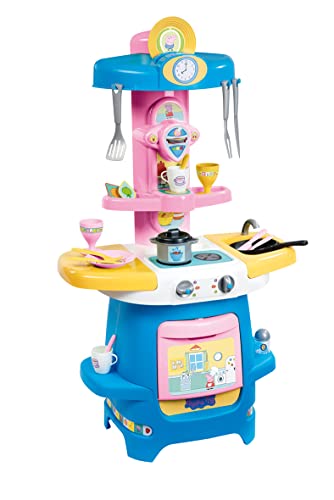 Smoby – Peppa Wutz Cooky Küche – Große Kinderküche mit viel Geschirr und Zubehör, mit Herd, Ofen, Spülbecken, Kaffeemaschine, für Kinder ab 18 Monate, rosa Smoby – Peppa Wutz Cooky Küche – Große Kinderküche mit viel Geschirr und Zubehör, mit Herd, Ofen, Spülbecken, Kaffeemaschine, für Kinder ab 18 Monate, rosa von Smoby