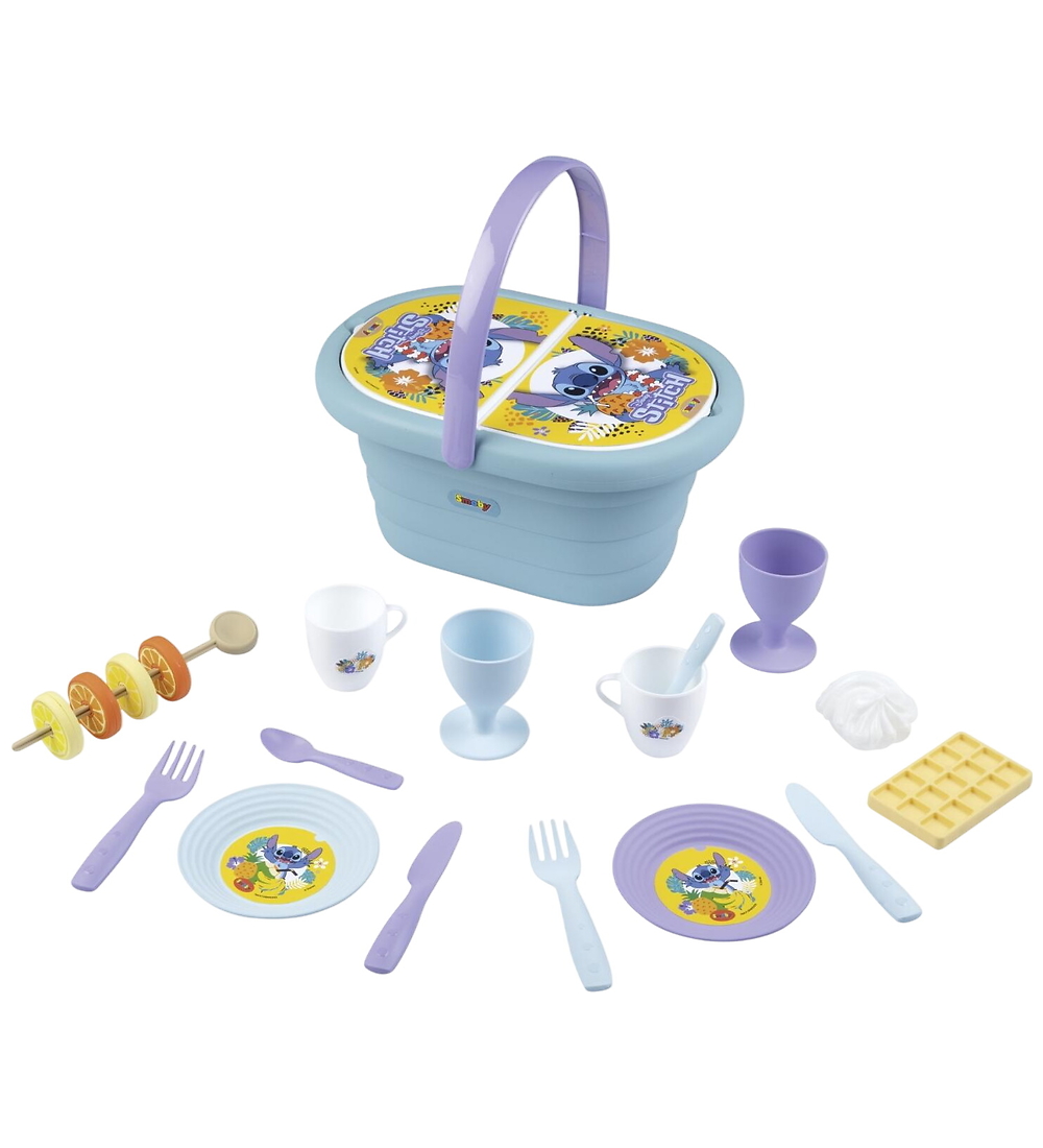 Smoby Picknickkorb - 19 Teile - Stitch - Smoby - One Size - Spiellebensmittel Smoby Picknickkorb - 19 Teile - Stitch - Smoby - One Size - Spiellebensmittel von Smoby