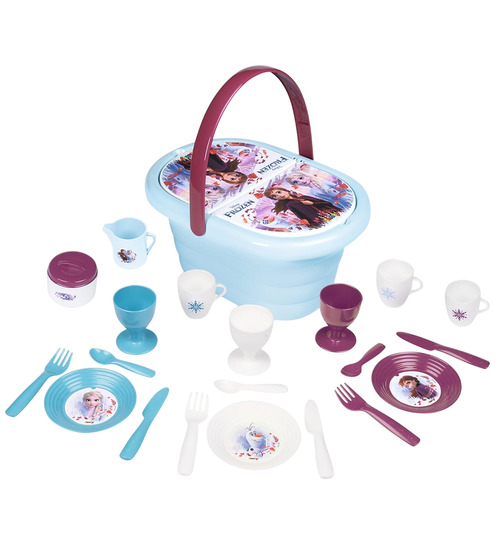 Smoby Picknickkorb - 21 Teile - Frozen - Smoby - One Size - Spiellebensmittel Smoby Picknickkorb - 21 Teile - Frozen - Smoby - One Size - Spiellebensmittel von Smoby
