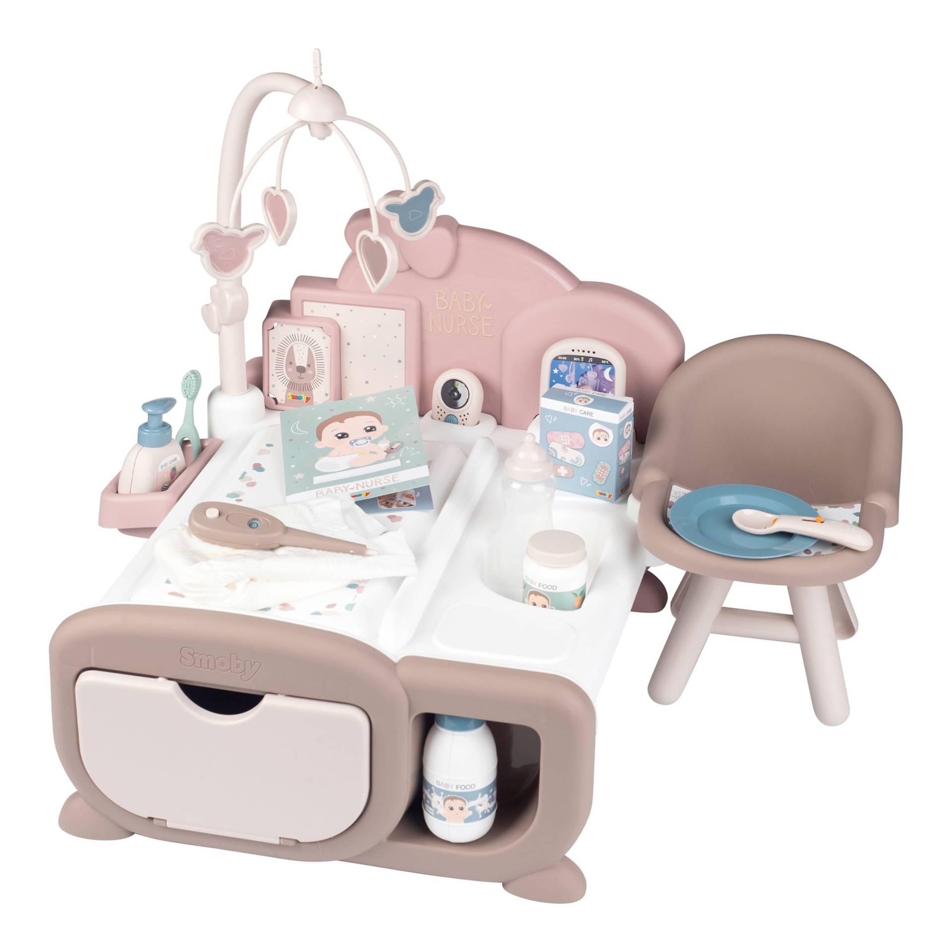Smoby Puppen-Spielzimmer 3in1 Baby Nurse Cocoon von Smoby