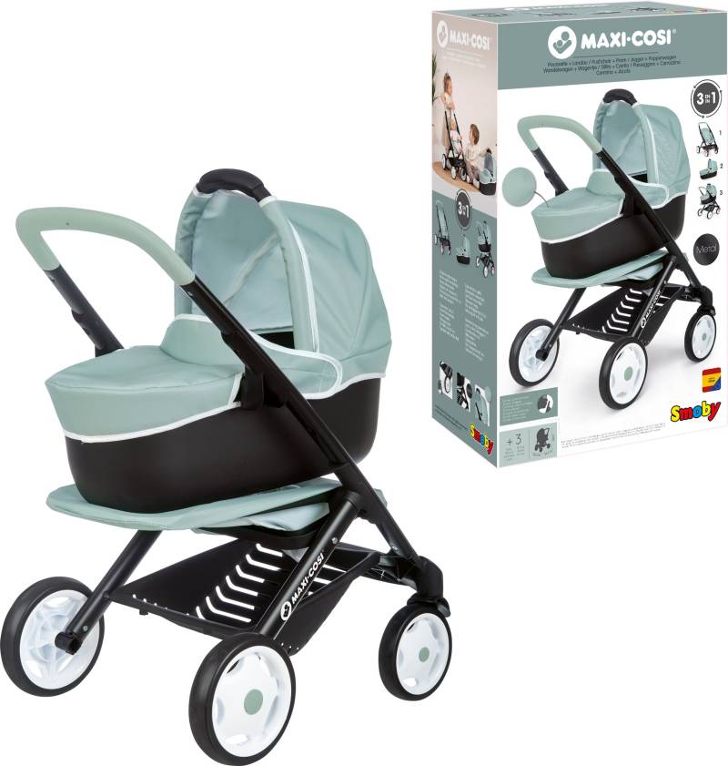 Smoby Maxi-Cosi Puppenwagen 3-in-1, Grün von Smoby