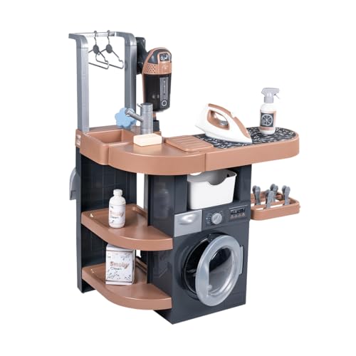 Smoby - Rowenta – Wash & Clean Waschküche – Waschmaschine, Spüle, Wäscheständer, Bügelbrett – viel Zubehör – ab 3 Jahren Smoby - Rowenta – Wash & Clean Waschküche – Waschmaschine, Spüle, Wäscheständer, Bügelbrett – viel Zubehör – ab 3 Jahren von Smoby