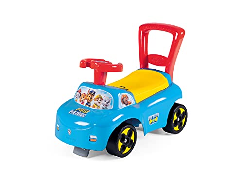 Smoby - Rutscherfahrzeug Paw Patrol - Kinderfahrzeug mit Staufach und Kippschutz, für drinnen und draußen, Paw Patrol Design, für Kinder ab 10 Monaten, 720531, Blau, Gelb, Rot von Smoby