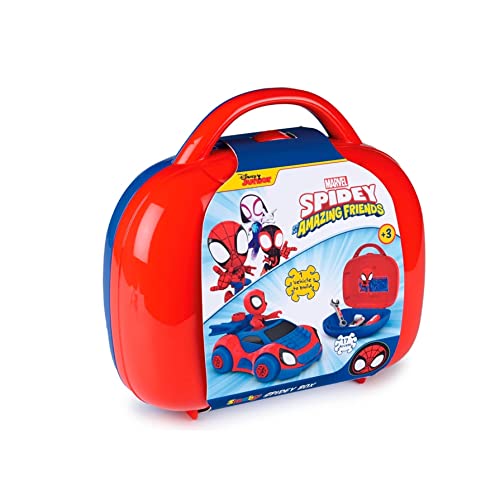 Smoby - Spidey Box – Werkzeugkoffer – Spielzeug zum Basteln für Kinder – 360905 von Smoby