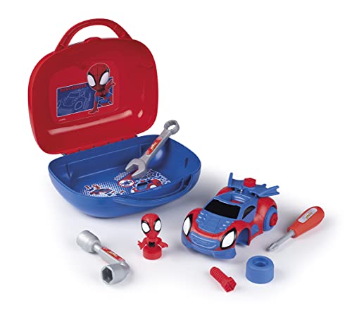 Smoby - Spidey Box – Werkzeugkoffer – Spielzeug zum Basteln für Kinder – 360905 von Smoby