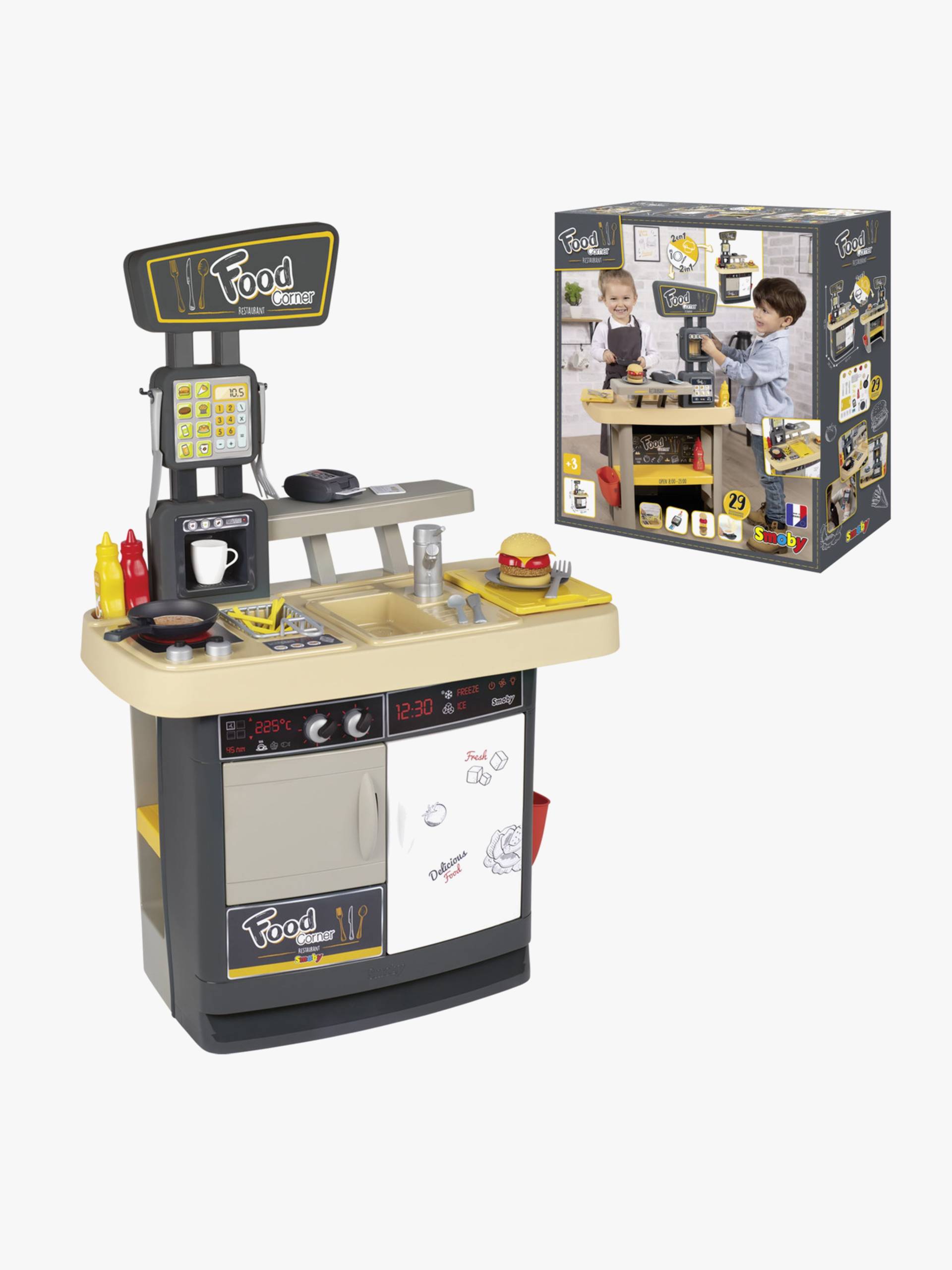 Smoby Spielküche Restaurant Food Corner 2-in-1, Kinderküche von Smoby