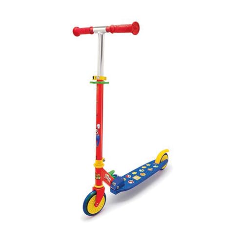 Smoby - Super Mario - 2-rädriger Roller für Kinder - Klappbar - Höhenverstellbarer Lenker - Lautlose Rollen und Bremse Smoby - Super Mario - 2-rädriger Roller für Kinder - Klappbar - Höhenverstellbarer Lenker - Lautlose Rollen und Bremse von Smoby