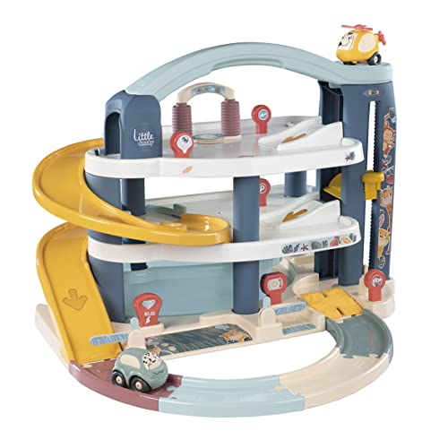 Smoby Toys - Little Smoby Parkhaus für Kinder ab 18 Monaten - große Parkgarage inkl. 1 Auto, 1 Hubschrauber, Aufzug und Zubehör Smoby Toys - Little Smoby Parkhaus für Kinder ab 18 Monaten - große Parkgarage inkl. 1 Auto, 1 Hubschrauber, Aufzug und Zubehör von Smoby