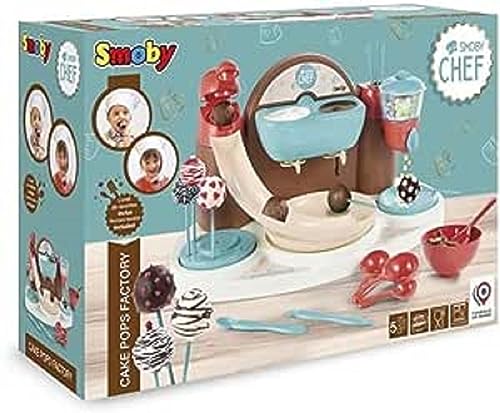 Smoby Chef Cake Pop Bäckerei - Back-Set für Kinder zur Herstellung von Cake-Pops - Back- und Küchengerät ab 5 Jahren (ohne Backzutaten) von Smoby