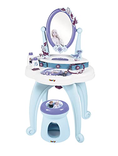 Smoby - Die Eiskönigin Frisiersalon - Frisier- und Schminktisch mit viel Zubehör, Disney Frozen-Design, für Kinder ab 3 Jahren, 7600320244 Smoby - Die Eiskönigin Frisiersalon - Frisier- und Schminktisch mit viel Zubehör, Disney Frozen-Design, für Kinder ab 3 Jahren, 7600320244 von Smoby