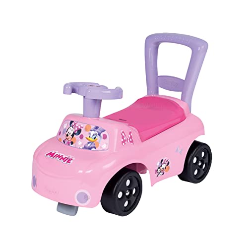 Smoby - Minnie Auto - Rutscherfahrzeug - Kinderfahrzeug mit Staufach und Kippschutz, für drinnen und draußen, Minnie Maus Design, für Kinder ab 10 Monaten von Smoby