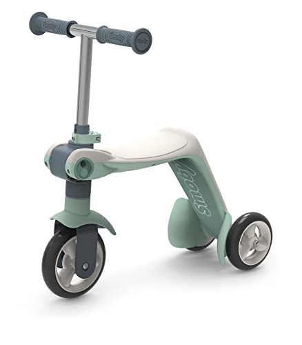 Smoby Toys - Switch Roller für Kinder mit 3 Rädern - 2-in-1 Laufrad & Dreirad-Scooter mit höhenverstellbarem Lenker - ab 18 Monate bis 3 Jahre von Smoby