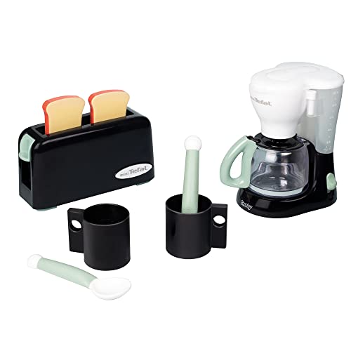 Smoby Toys - Tefal Frühstücks-Set für Kinder ab 3 Jahren - mit manuellem Toaster & Kaffeemaschine zum Spielen von Smoby